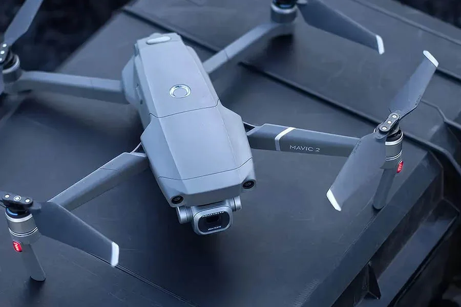 flying drone with a camera